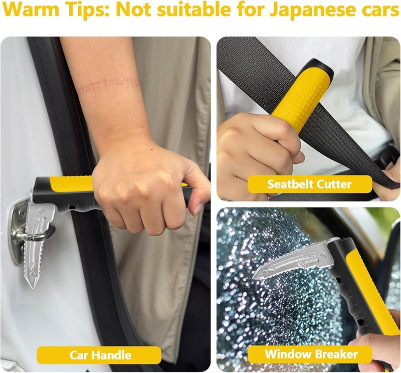 Kaiedos Car Door Handle for Elderly, 3-in-1 Car Handle Assist for Seniors, Portable Auto Cane Vehicle Support Handle, 500 lbs Capacity, Non-Slip Door Assist Bar (Yellow, 2-Pack Car Cane) - Image 5